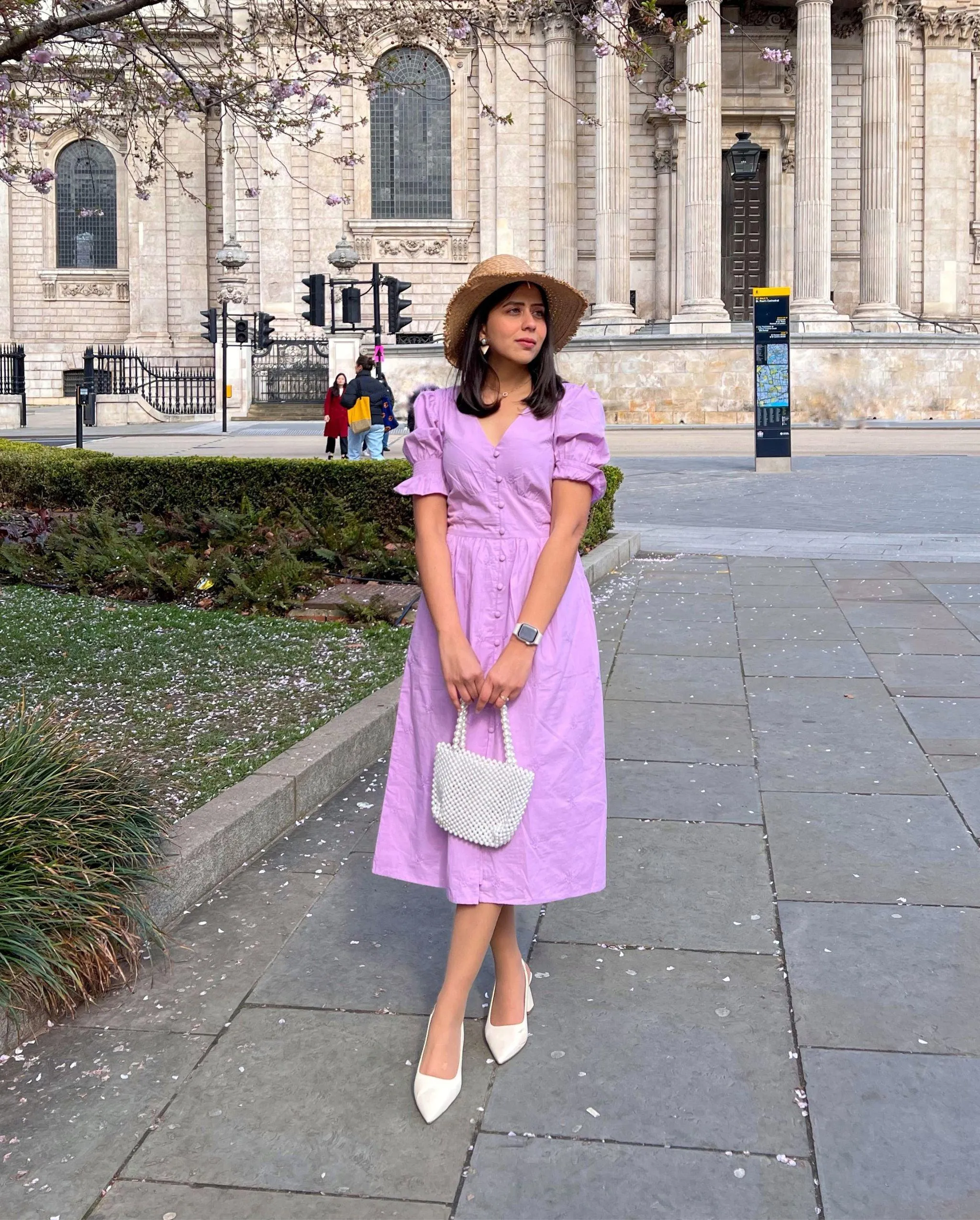 Aasia Lilac Midi Dress