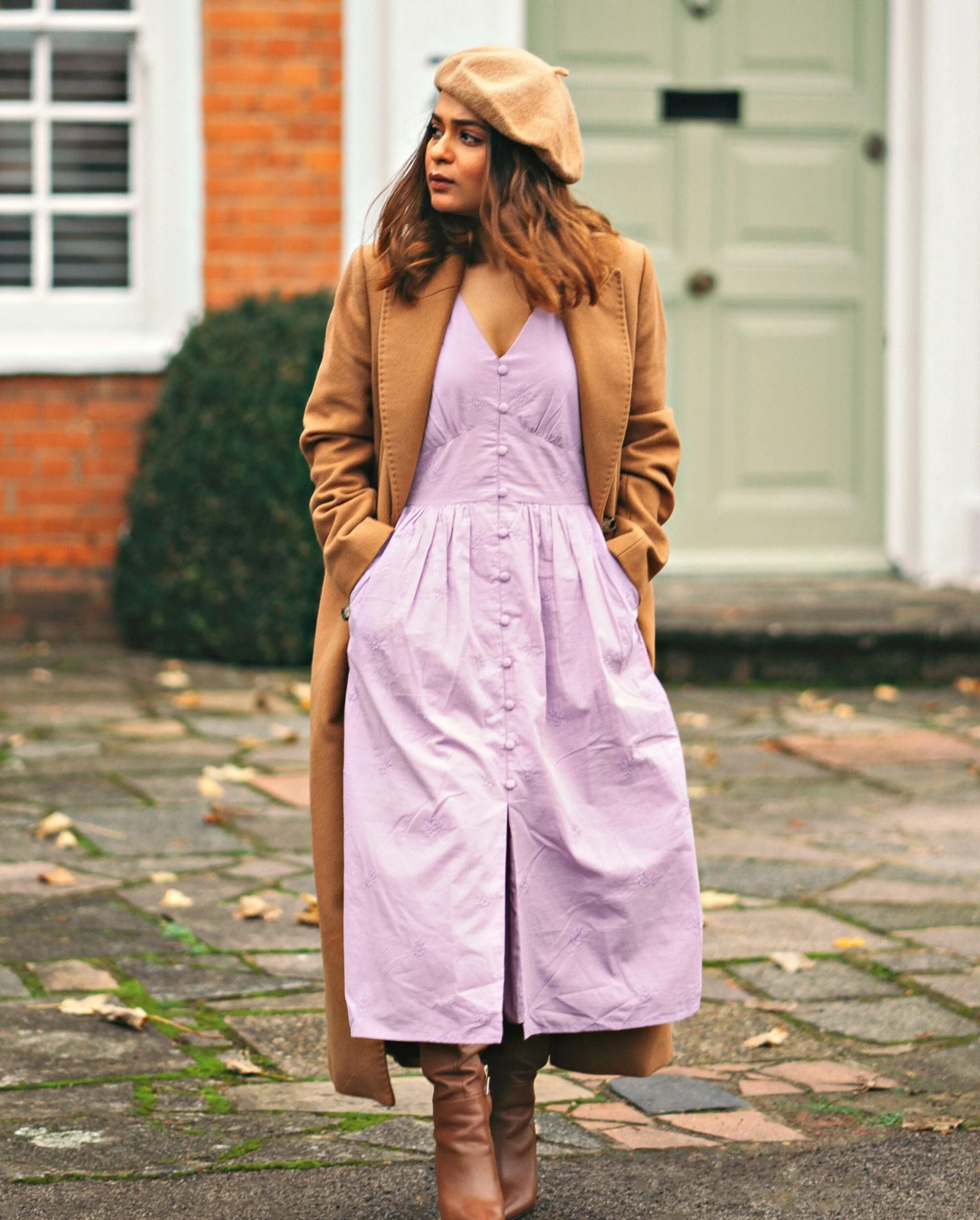 Aasia Lilac Midi Dress