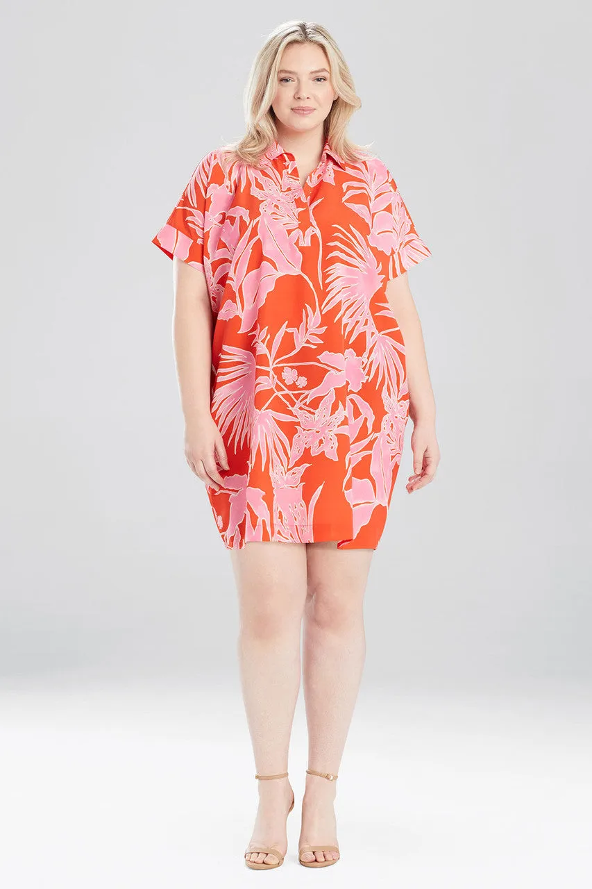 Aiko Printed CDC Caftan Dress