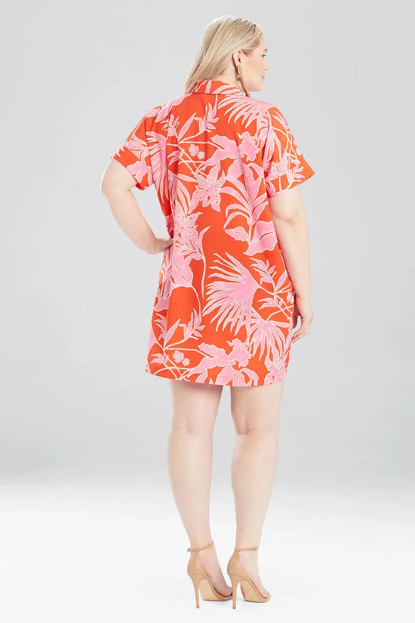 Aiko Printed CDC Caftan Dress