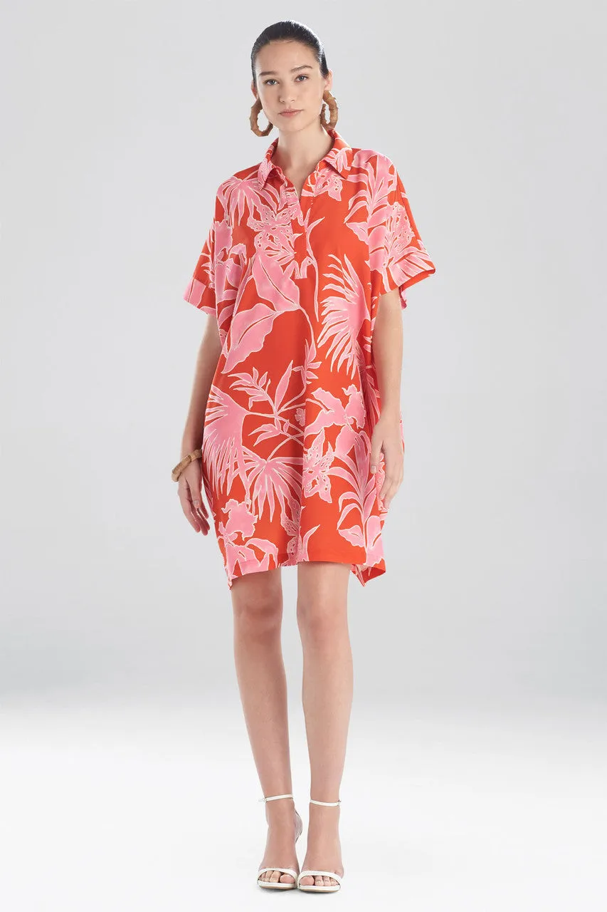 Aiko Printed CDC Caftan Dress