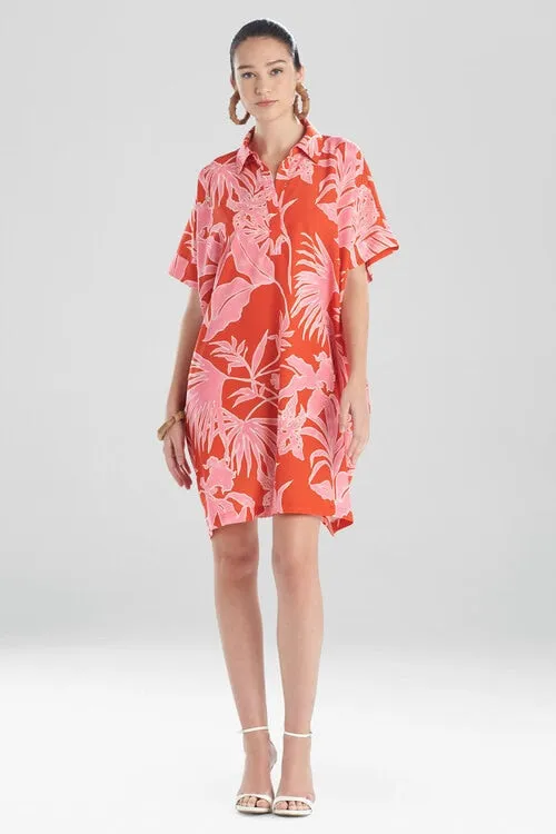 Aiko Printed CDC Caftan Dress