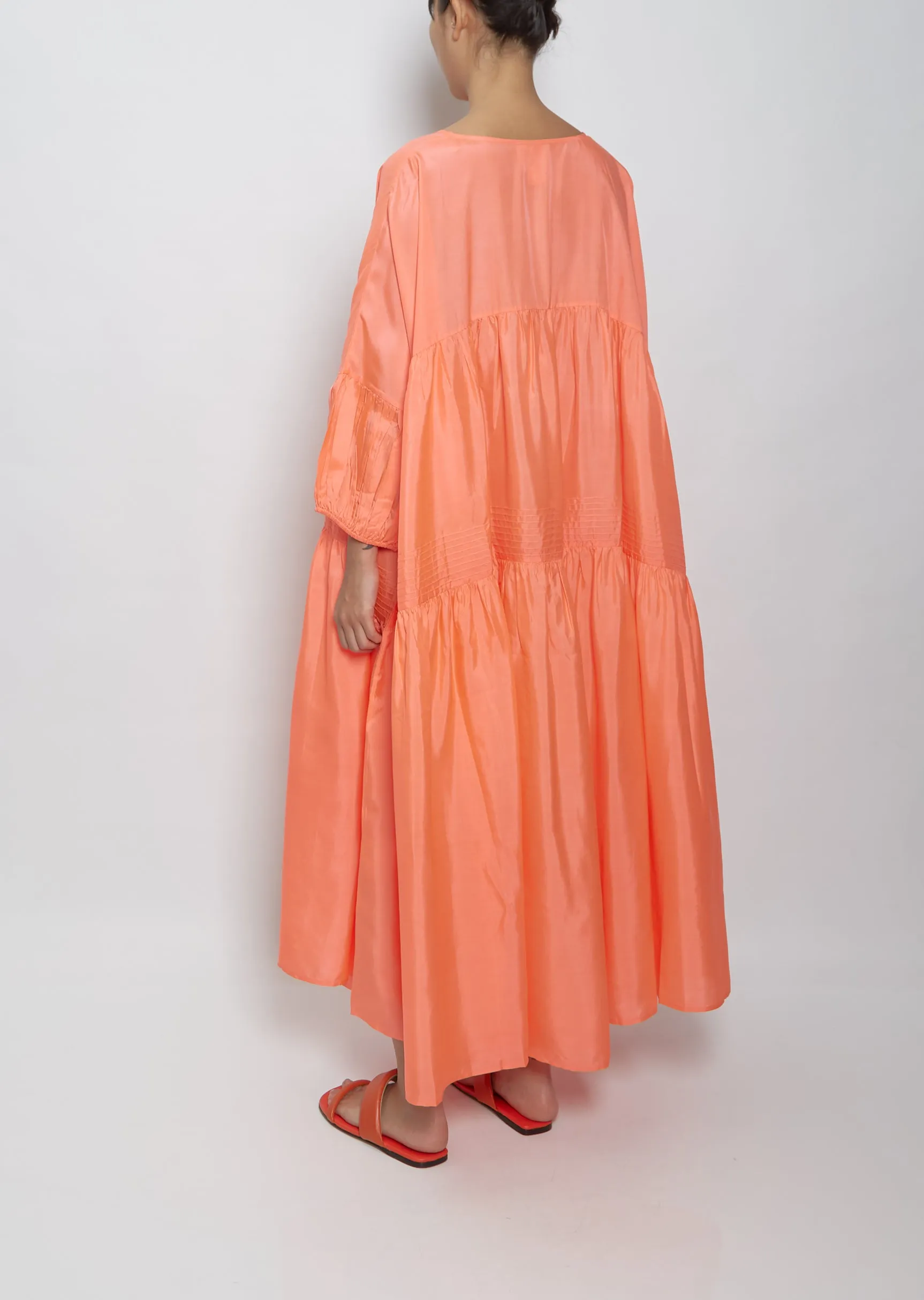 Airi Mxi Dress — Fluoro Coral