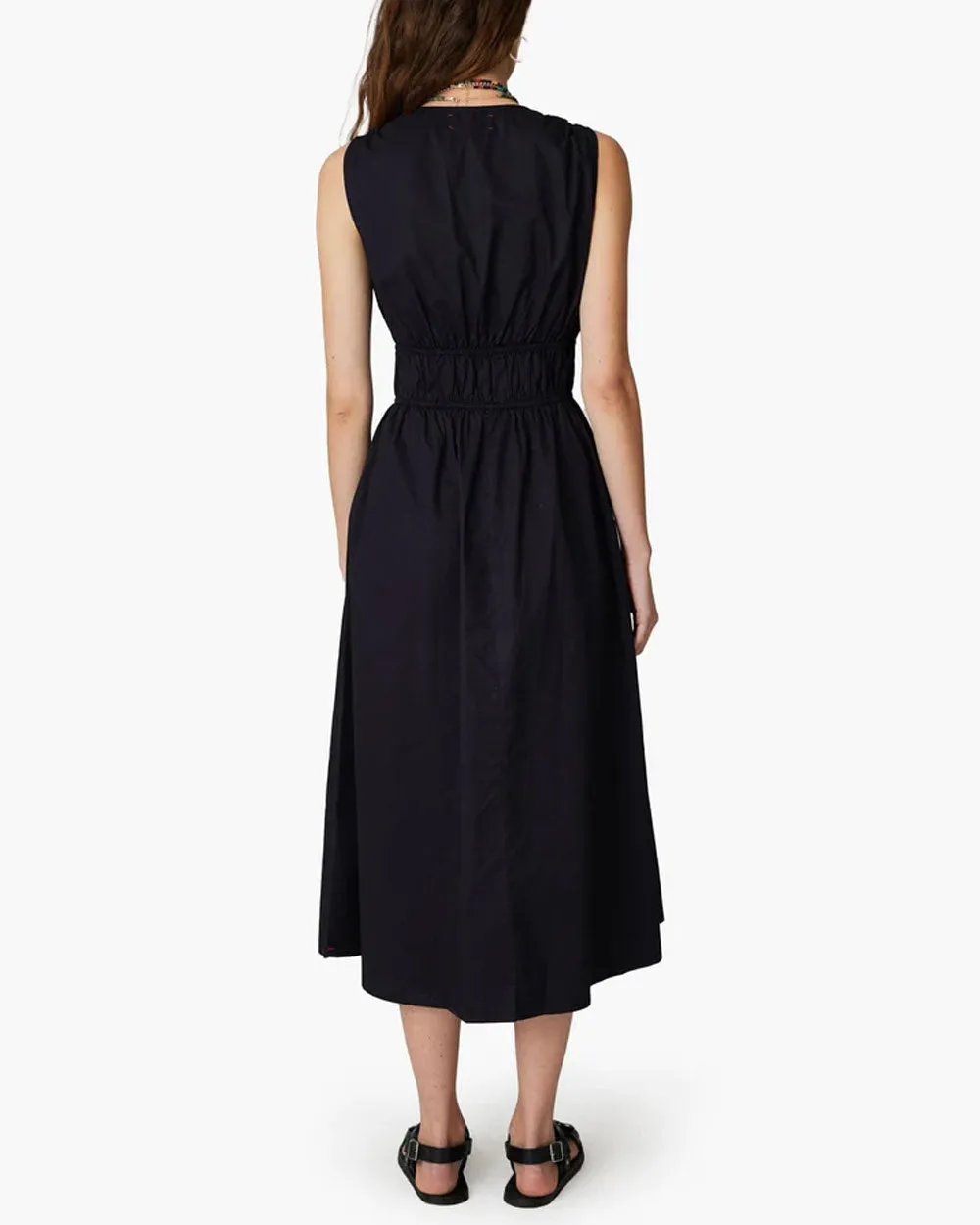 Black Cyra Midi Dress