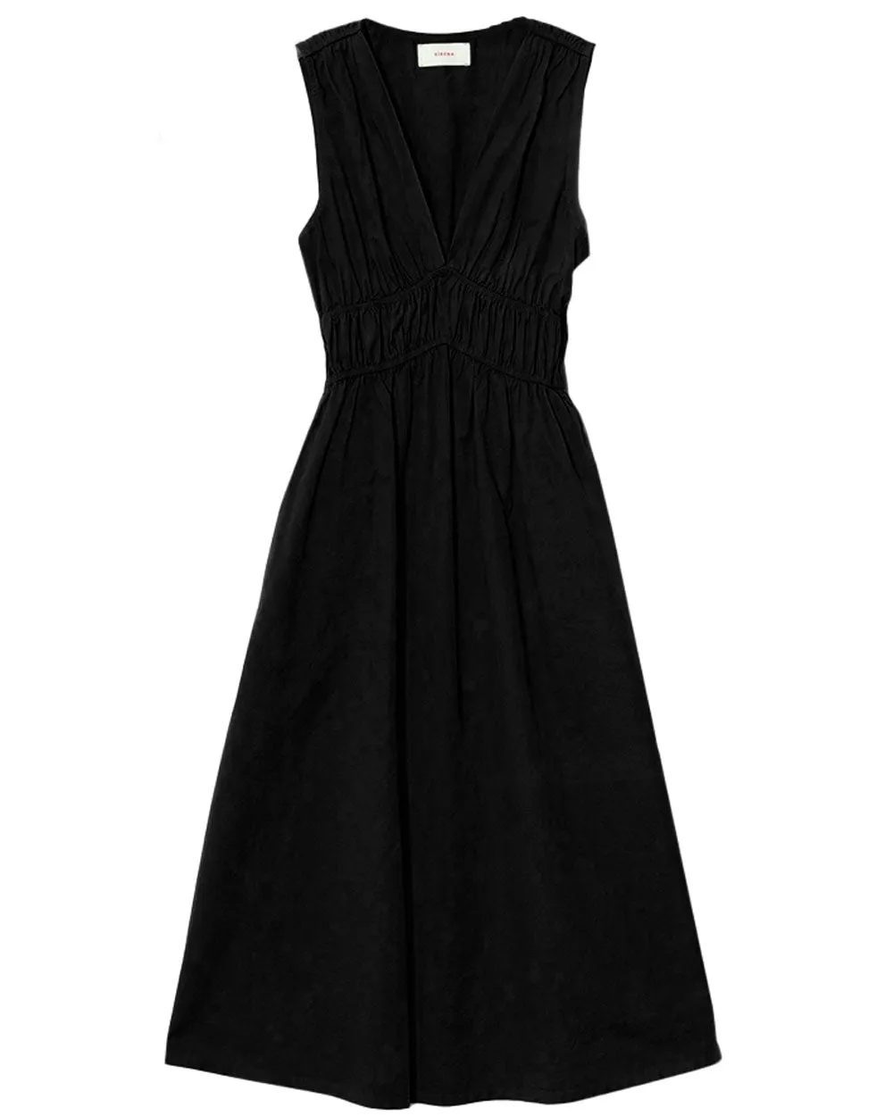 Black Cyra Midi Dress