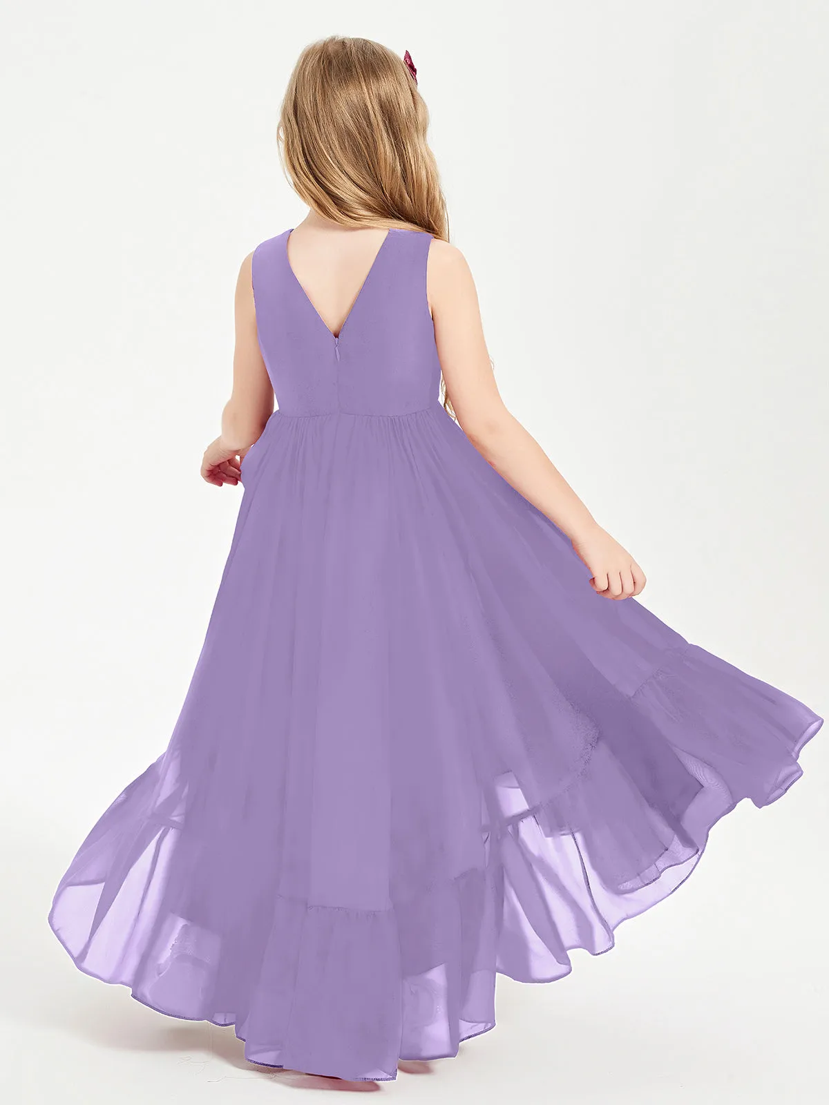 Boho Junior Bridesmaid Dresses Cascading Skirt Tahiti