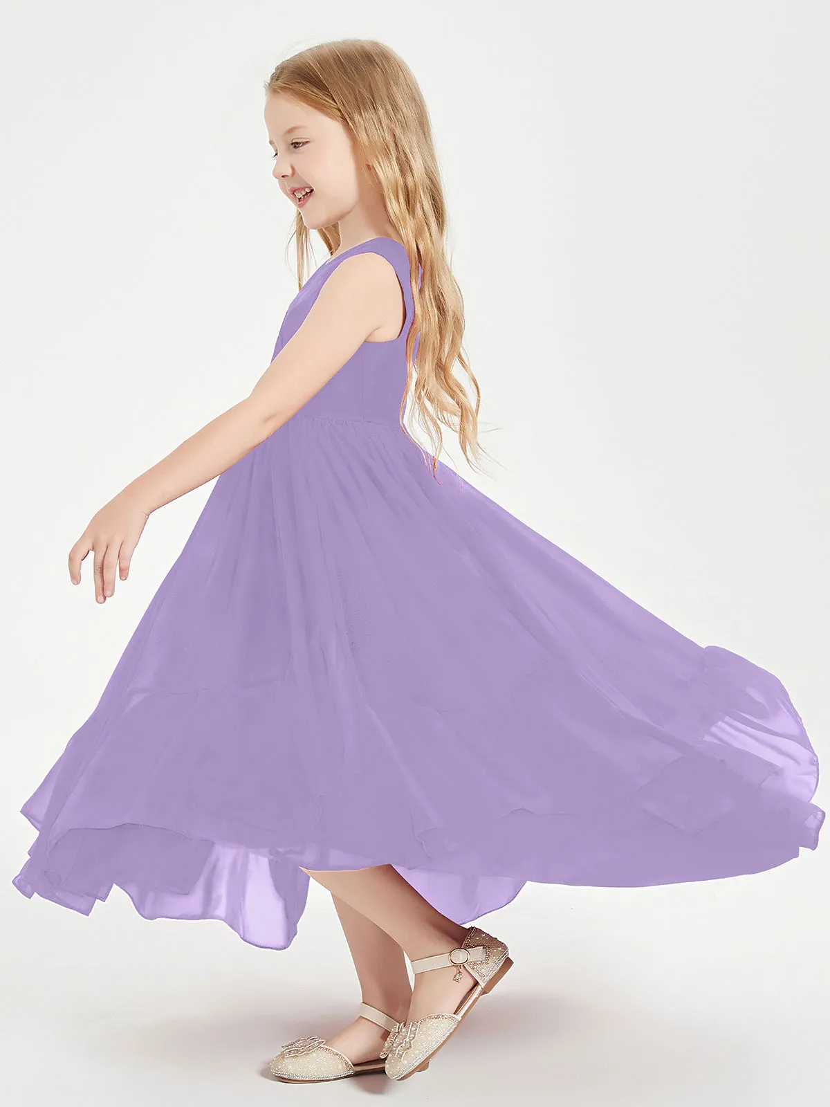 Boho Junior Bridesmaid Dresses Cascading Skirt Tahiti