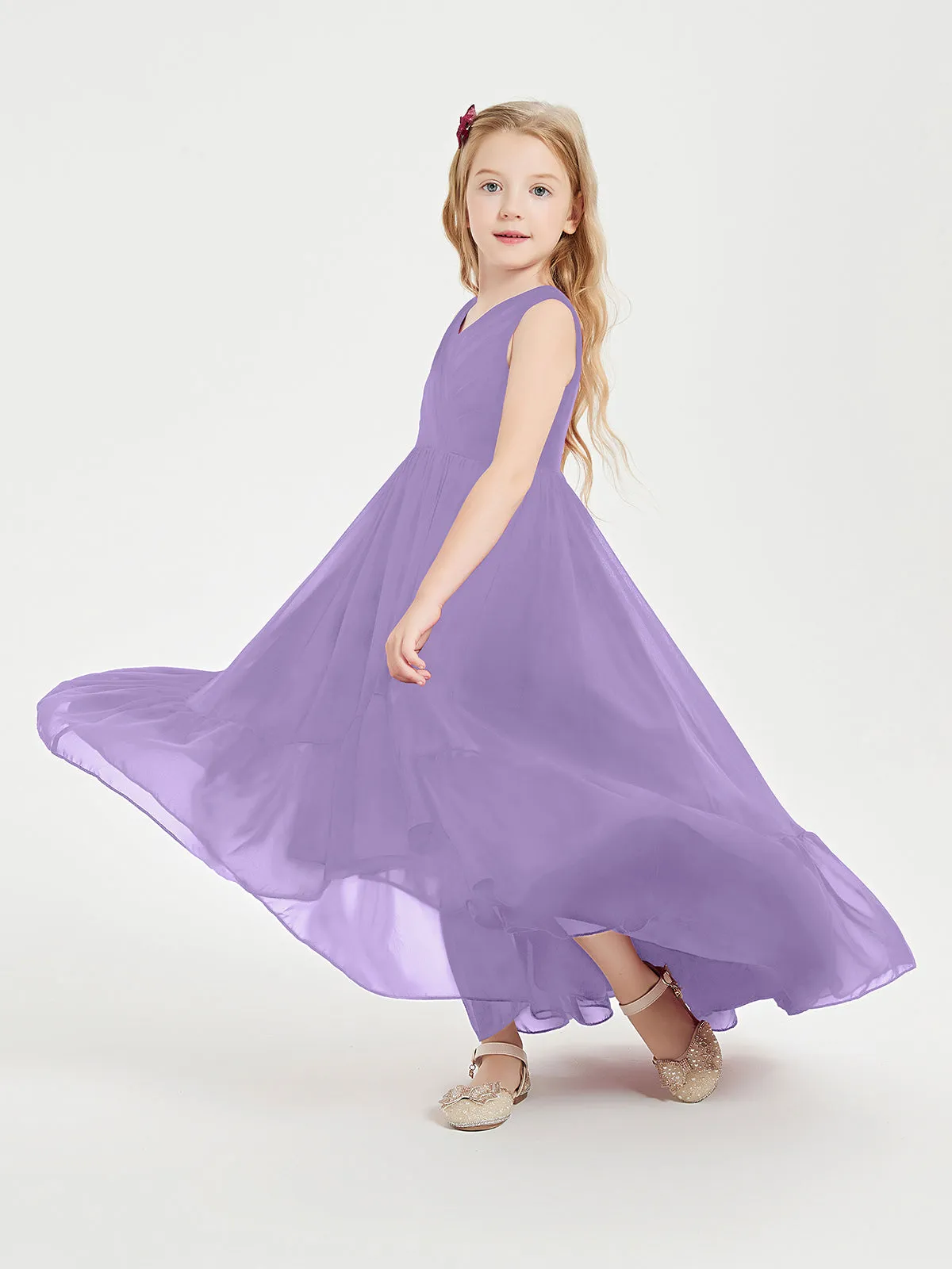 Boho Junior Bridesmaid Dresses Cascading Skirt Tahiti