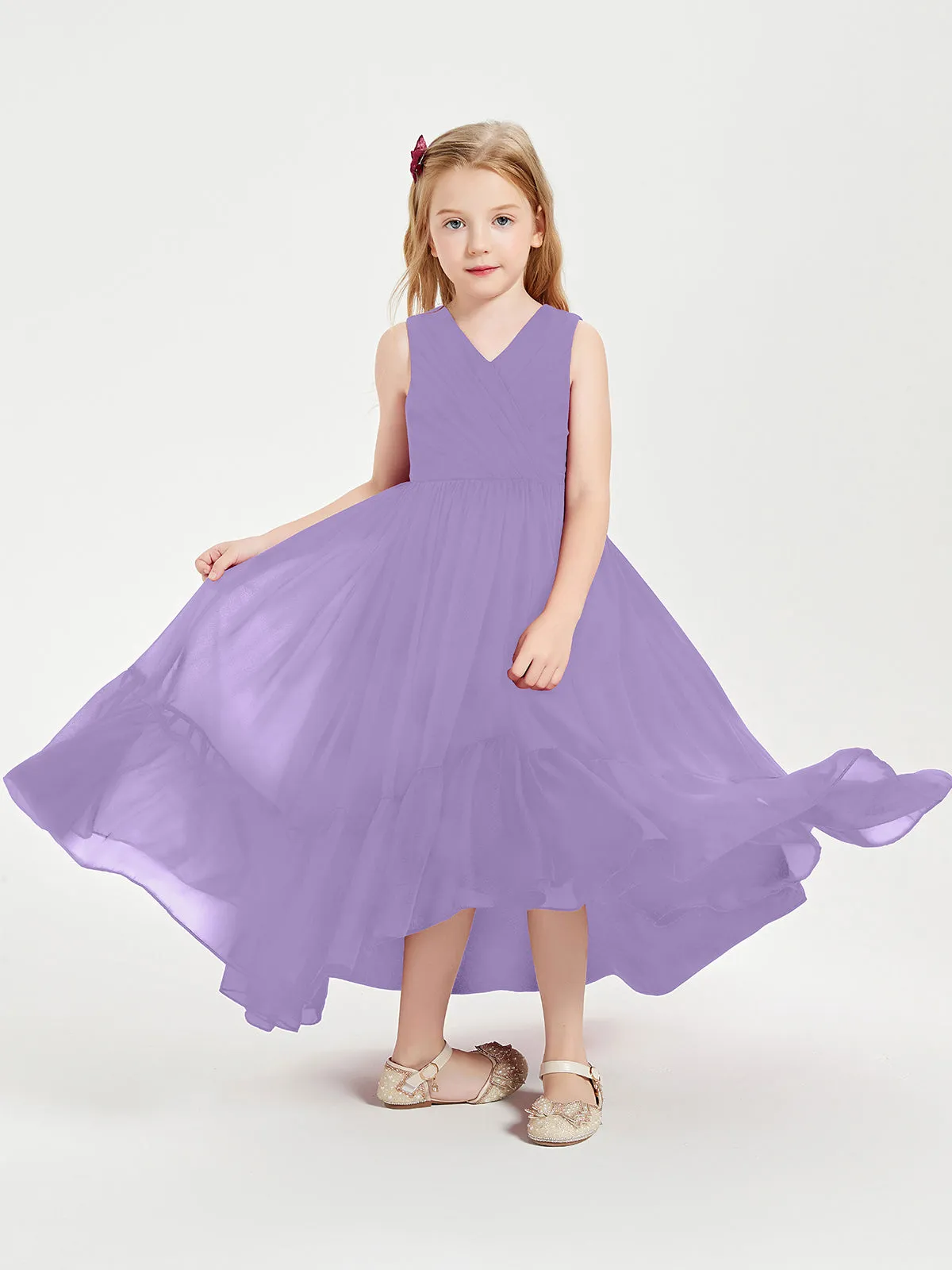 Boho Junior Bridesmaid Dresses Cascading Skirt Tahiti