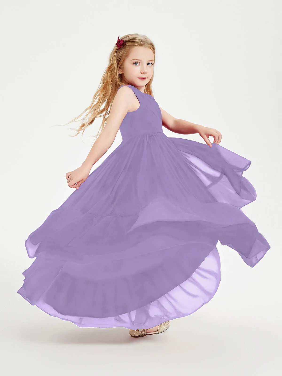 Boho Junior Bridesmaid Dresses Cascading Skirt Tahiti