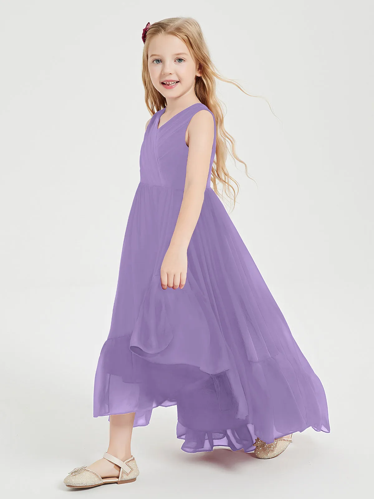 Boho Junior Bridesmaid Dresses Cascading Skirt Tahiti