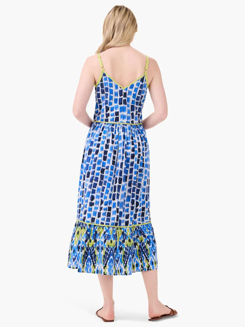 BRUSHSTROKE BLUES DRESS