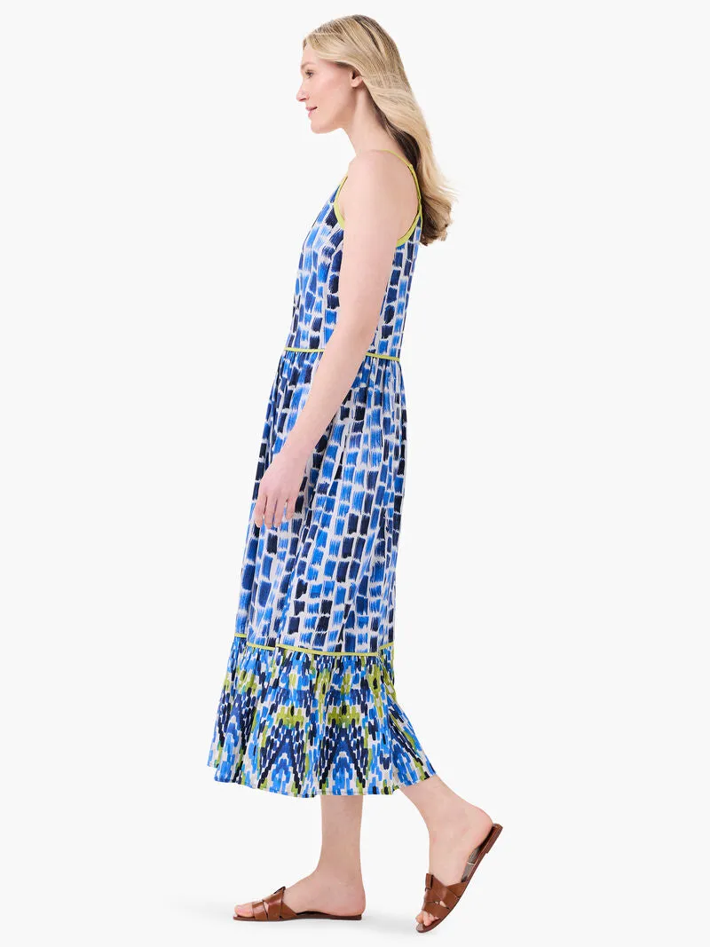 BRUSHSTROKE BLUES DRESS