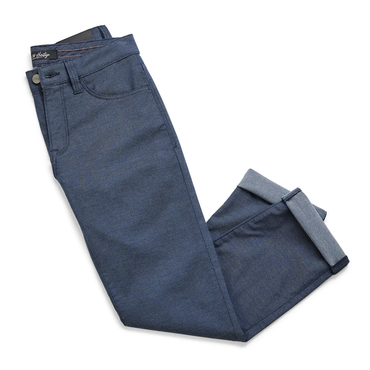 Charisma Relaxed Straight Pants In Navy Coolmax