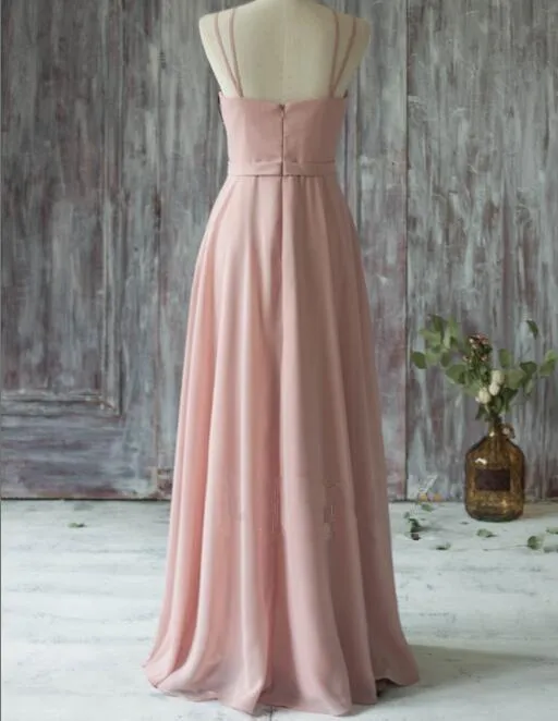 Charming Prom Dress Long Prom Dresses Sexy Backless Prom Dresses Chiffon Evening Dresses WK137