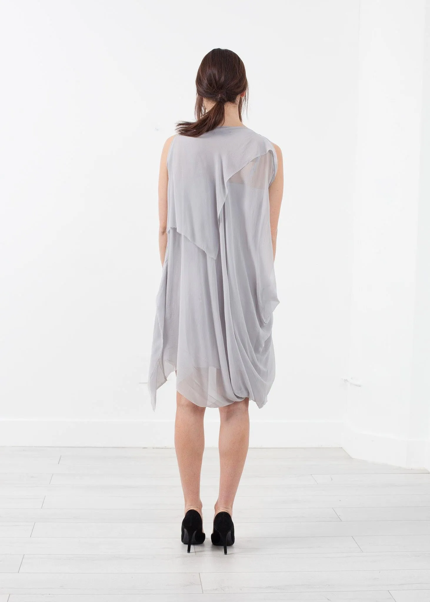 Chiffon Draped Dress