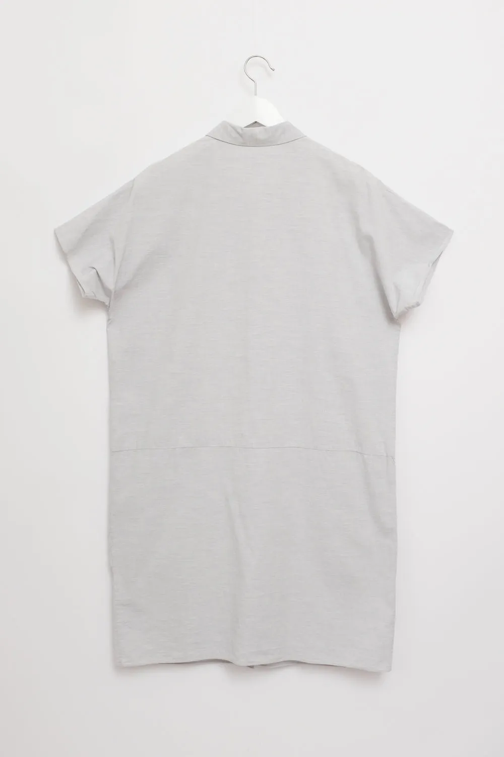 COS GREY COTTON POCKET SHIRT DRESS