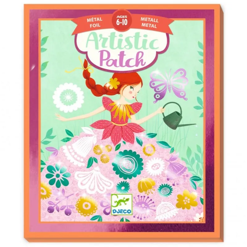 Djeco Craft Set Artistic Metallic Cards  6Y | Fairies & Dresses