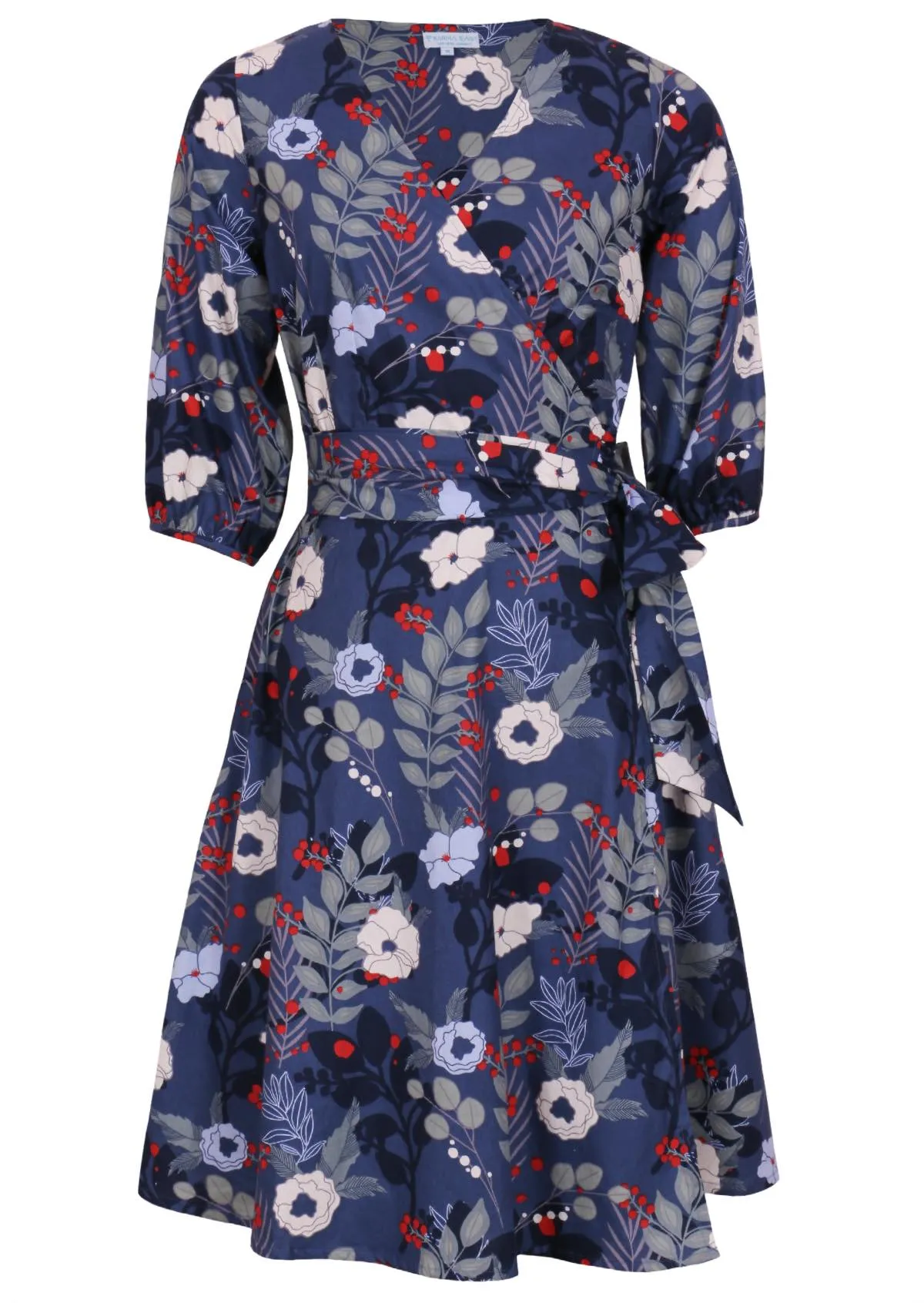 Ella Wrap Dress Gardenia