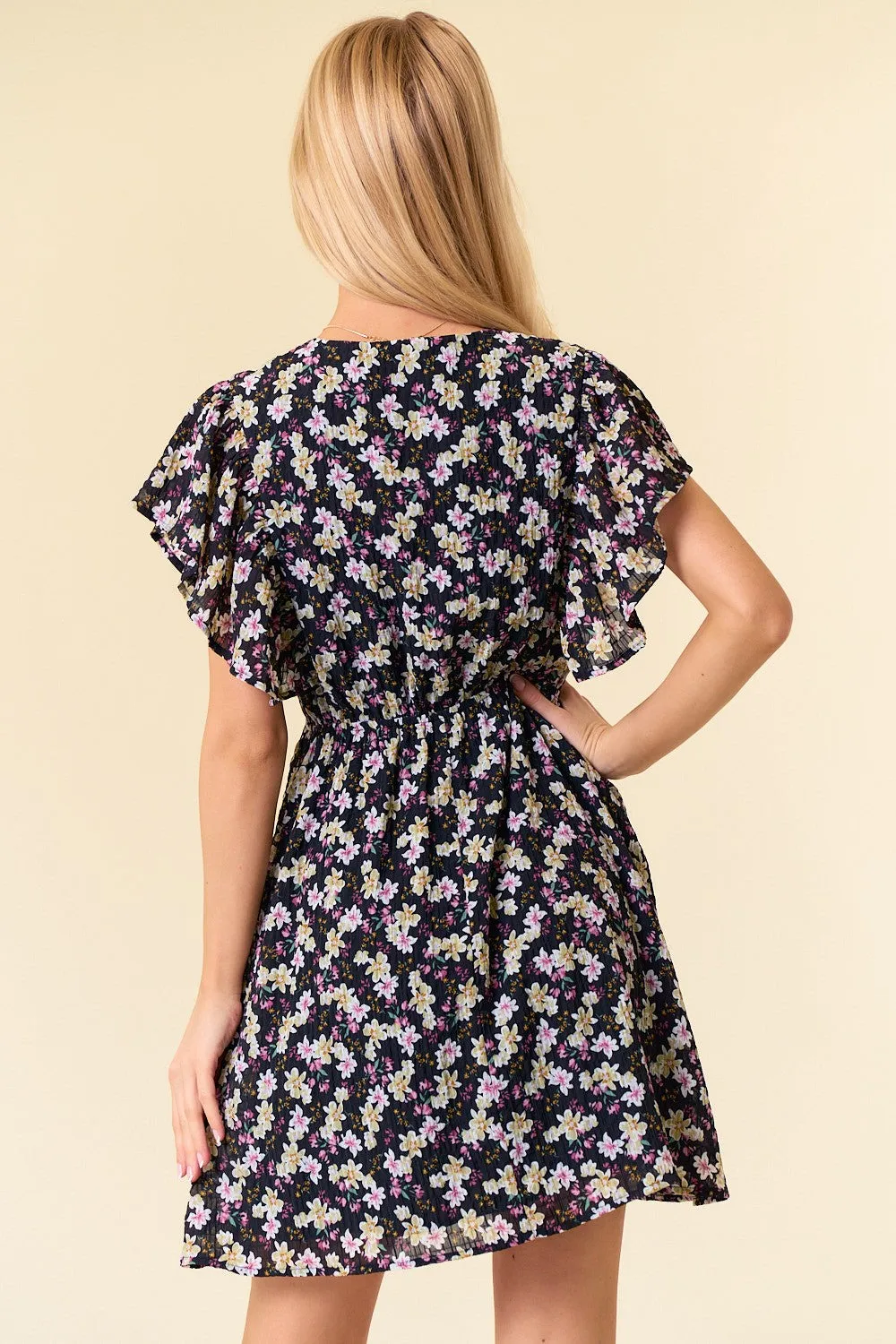 Finding Beauty Textured Floral Dress