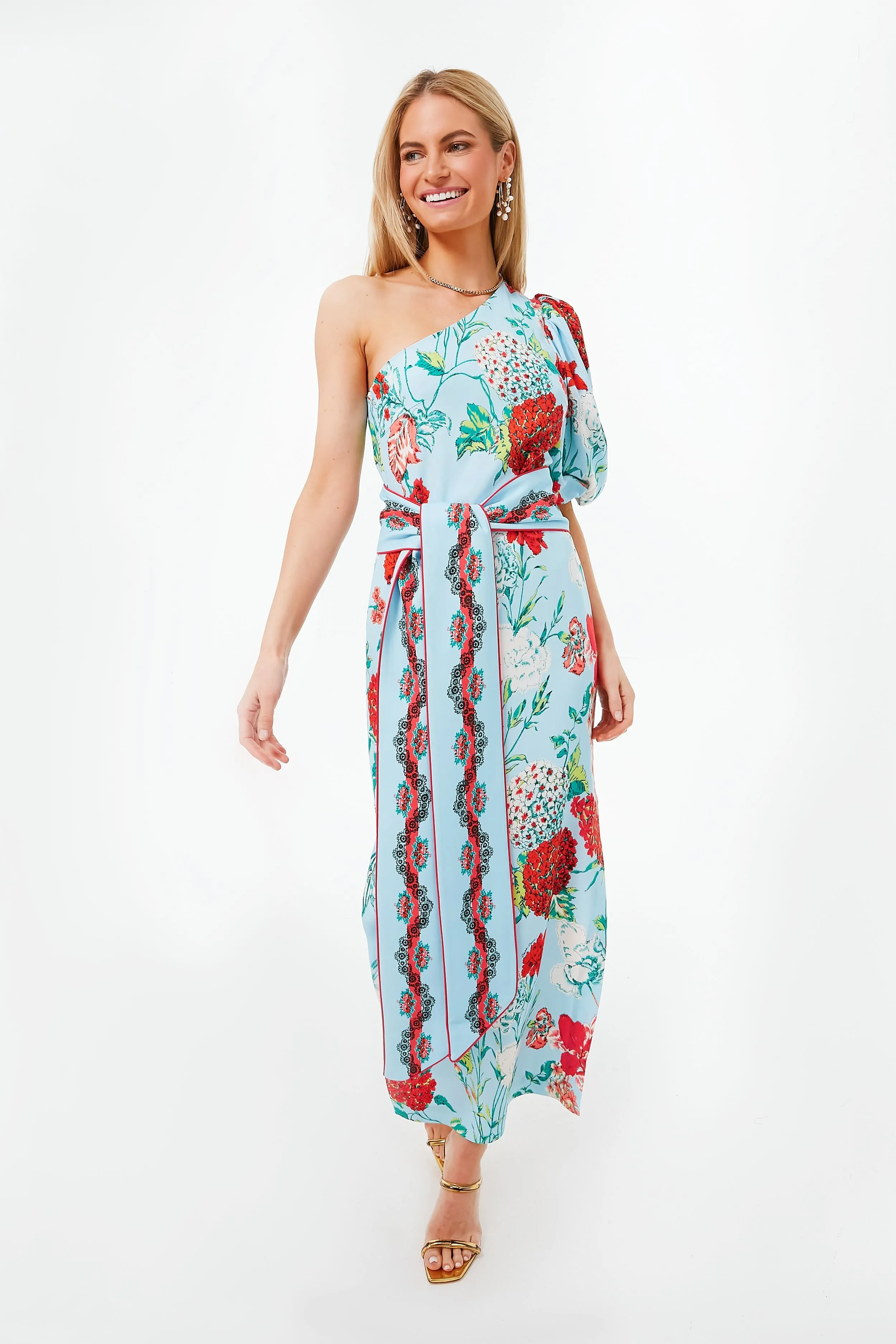 Floral Dew One Shoulder Lucia Dress