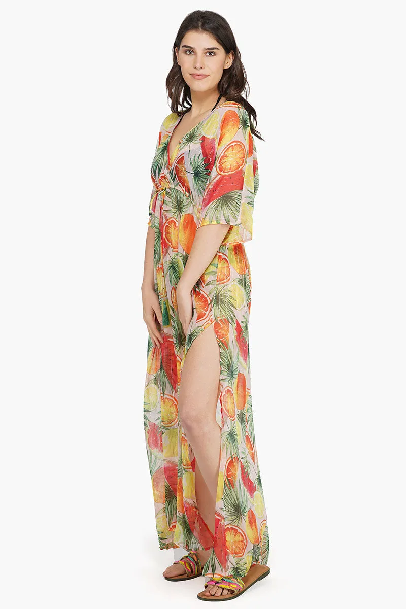 Fruit Punch Wrap Dress