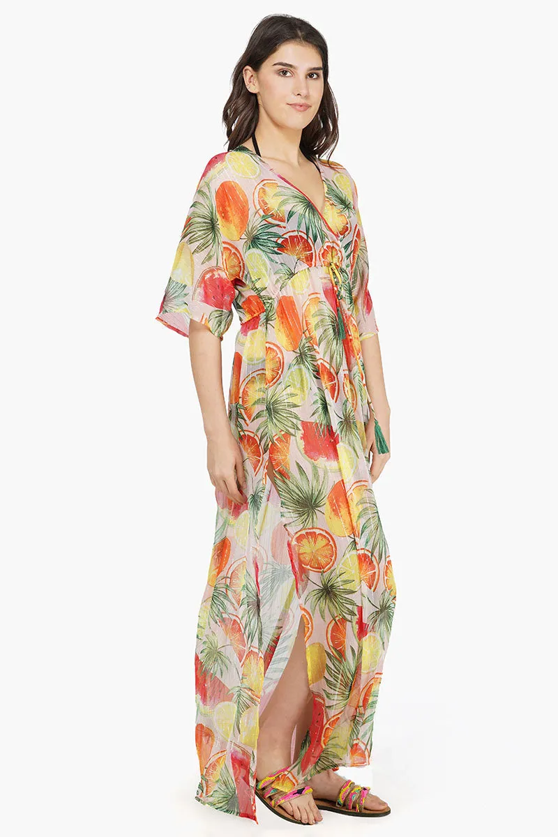 Fruit Punch Wrap Dress