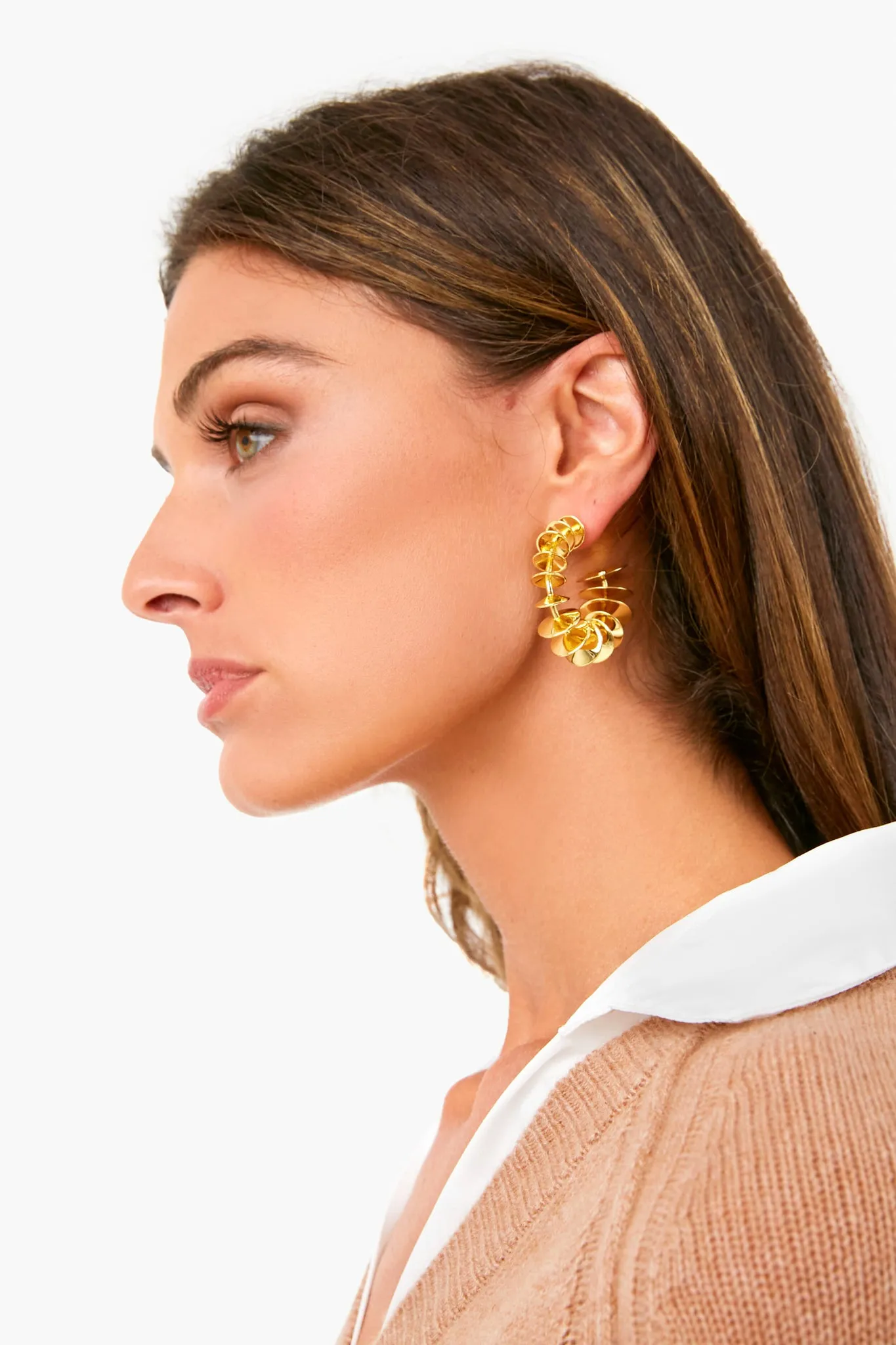 Gold Hera Mini Earrings