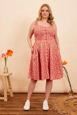 Jenny Paprika Ditsy Floral Dress