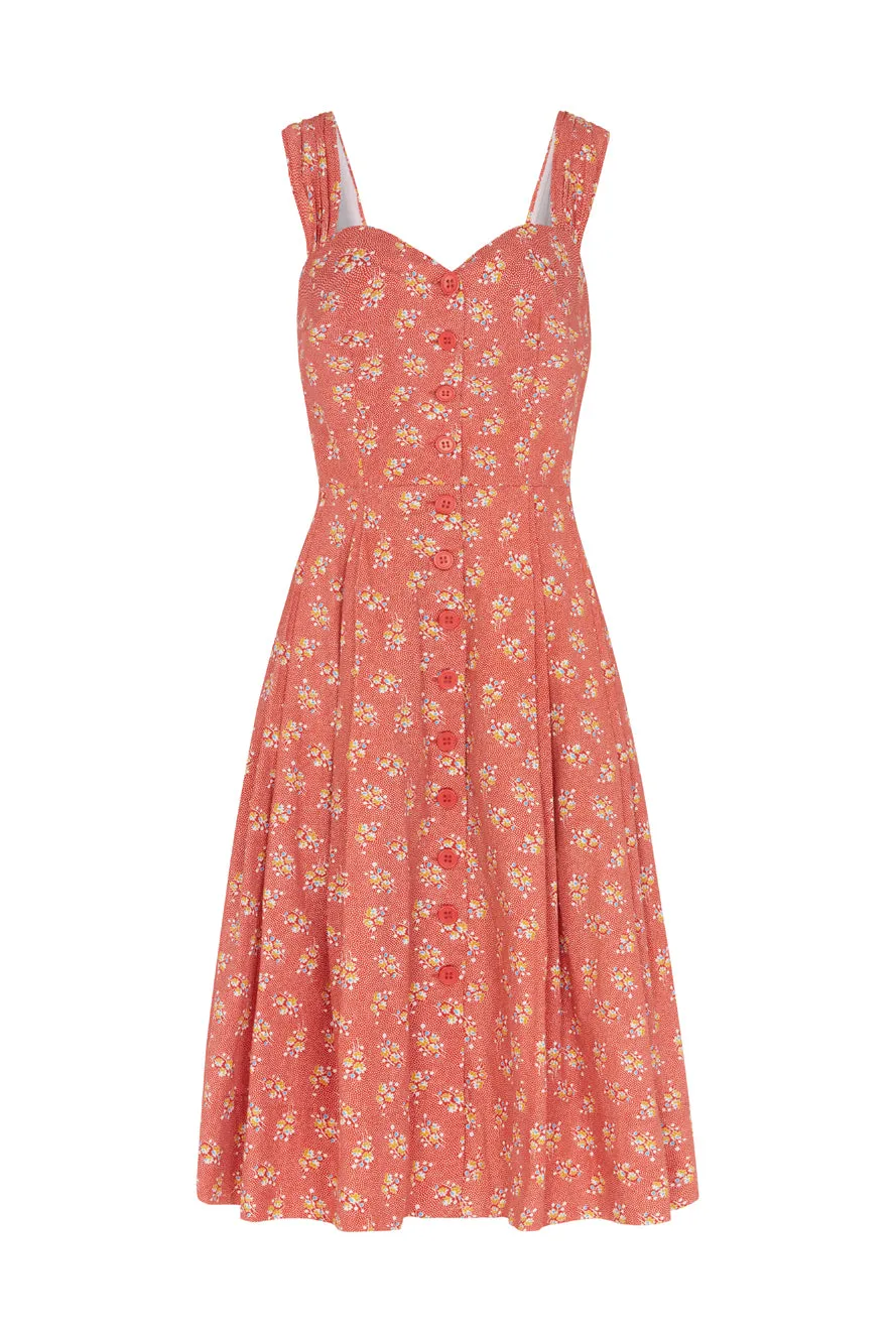 Jenny Paprika Ditsy Floral Dress