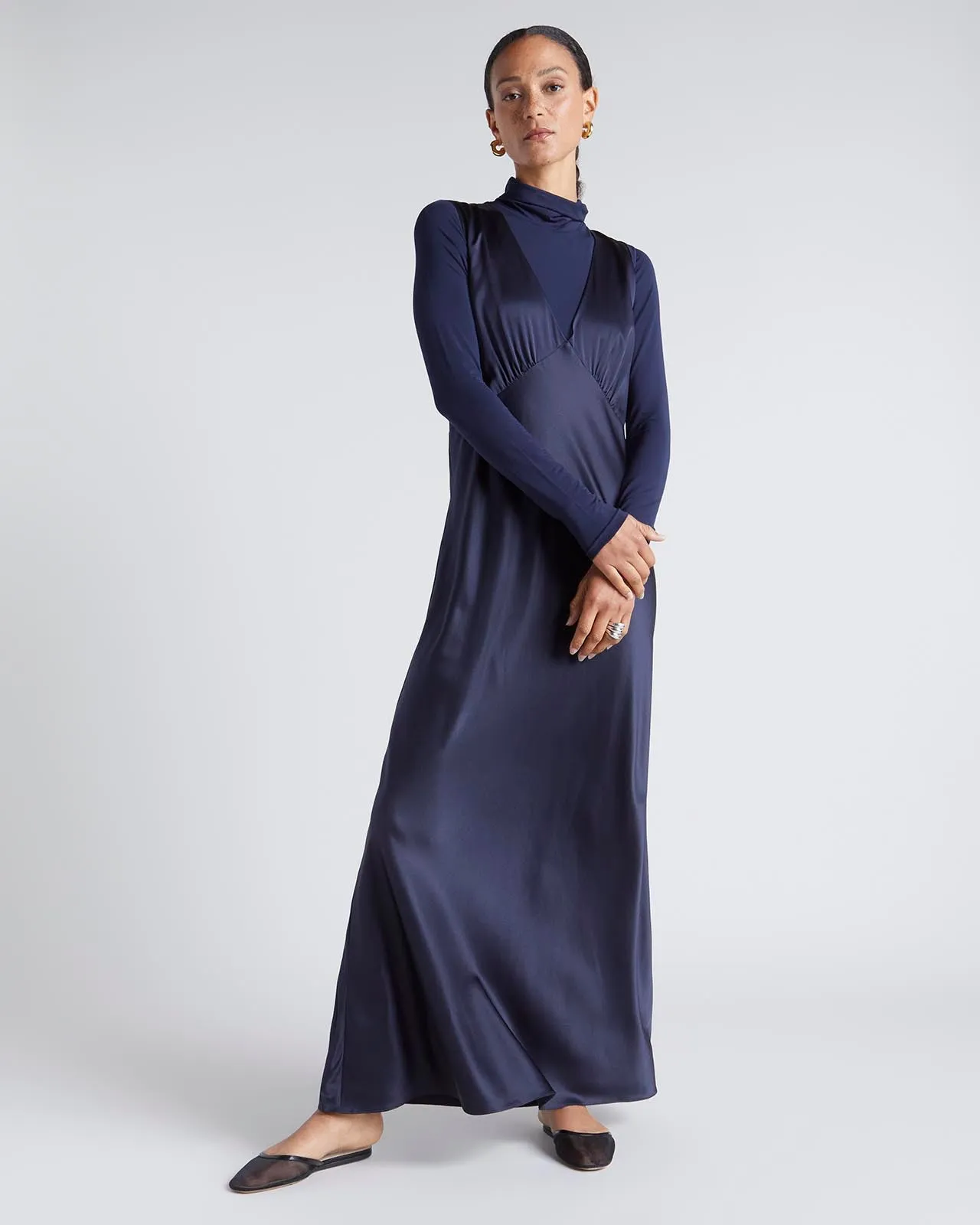 Kate Young x Splendid Silk Maxi Dress