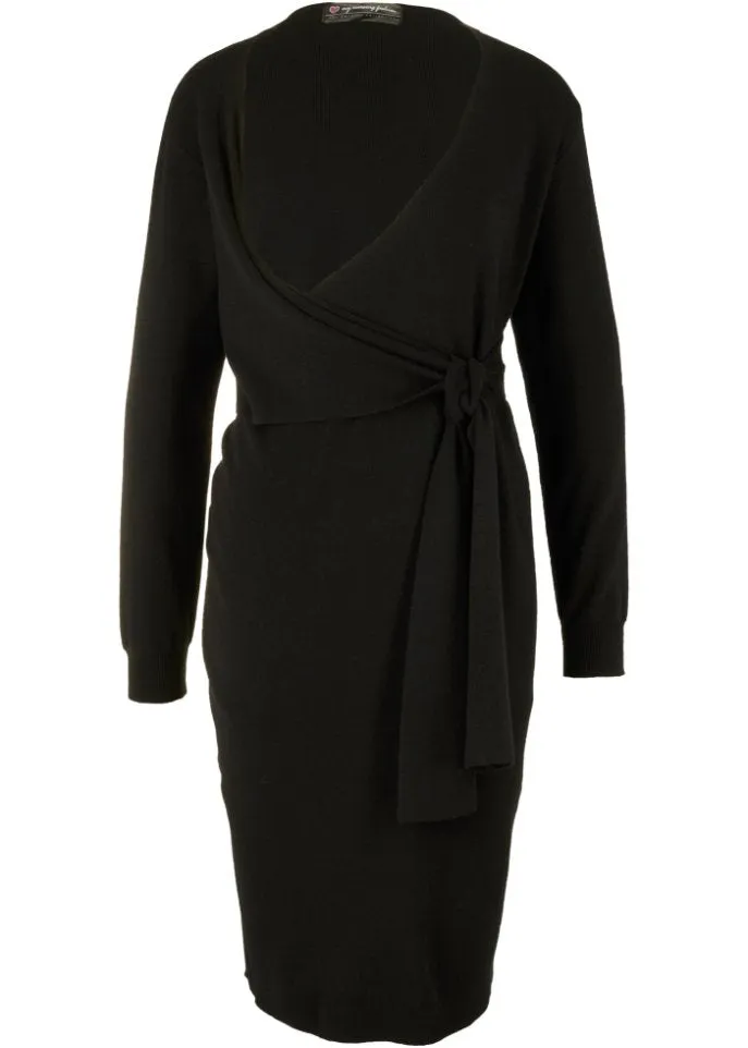 Knitted maternity dress/knitted nursing dress Bpc Bonprix Collection ,  black