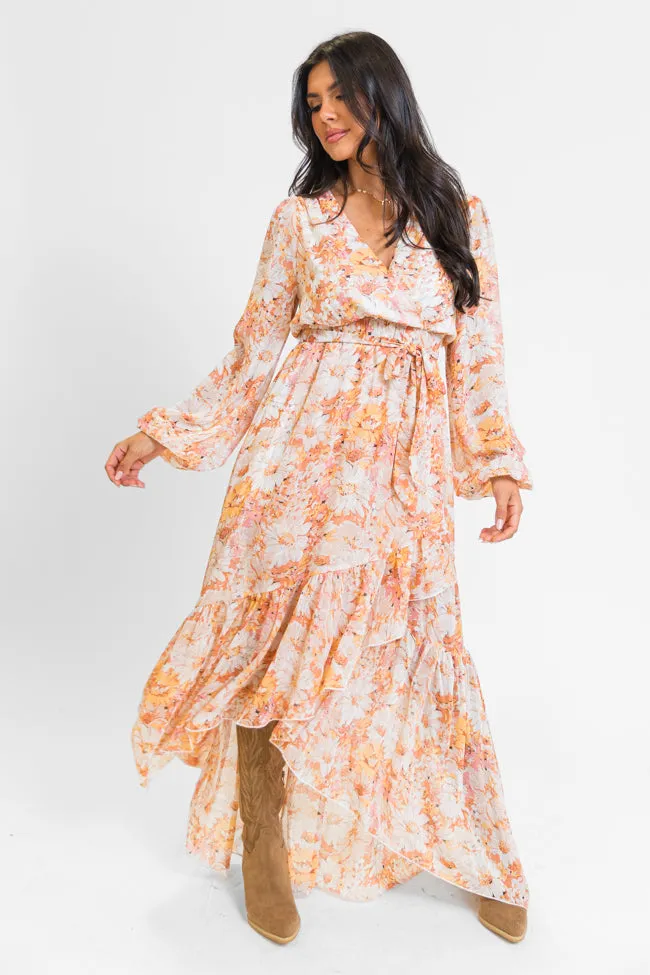 Know Me So Well Multi Floral Printed Long Sleeve Maxi Dress FINAL SALE