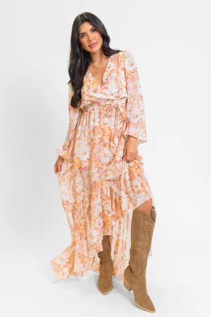 Know Me So Well Multi Floral Printed Long Sleeve Maxi Dress FINAL SALE