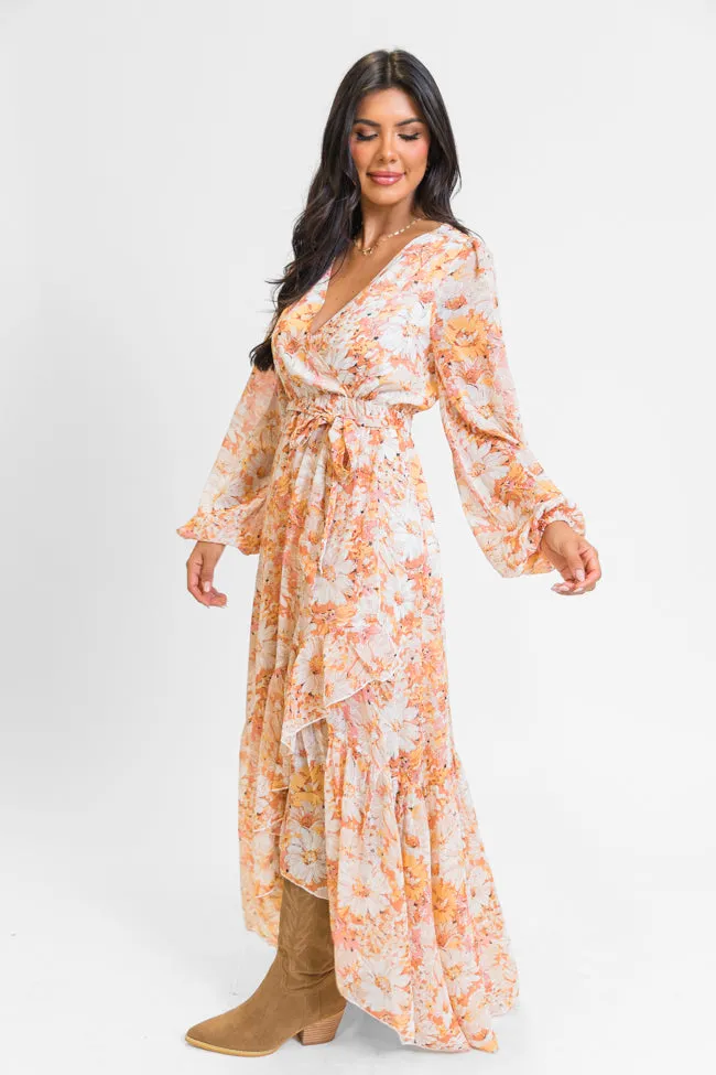 Know Me So Well Multi Floral Printed Long Sleeve Maxi Dress FINAL SALE