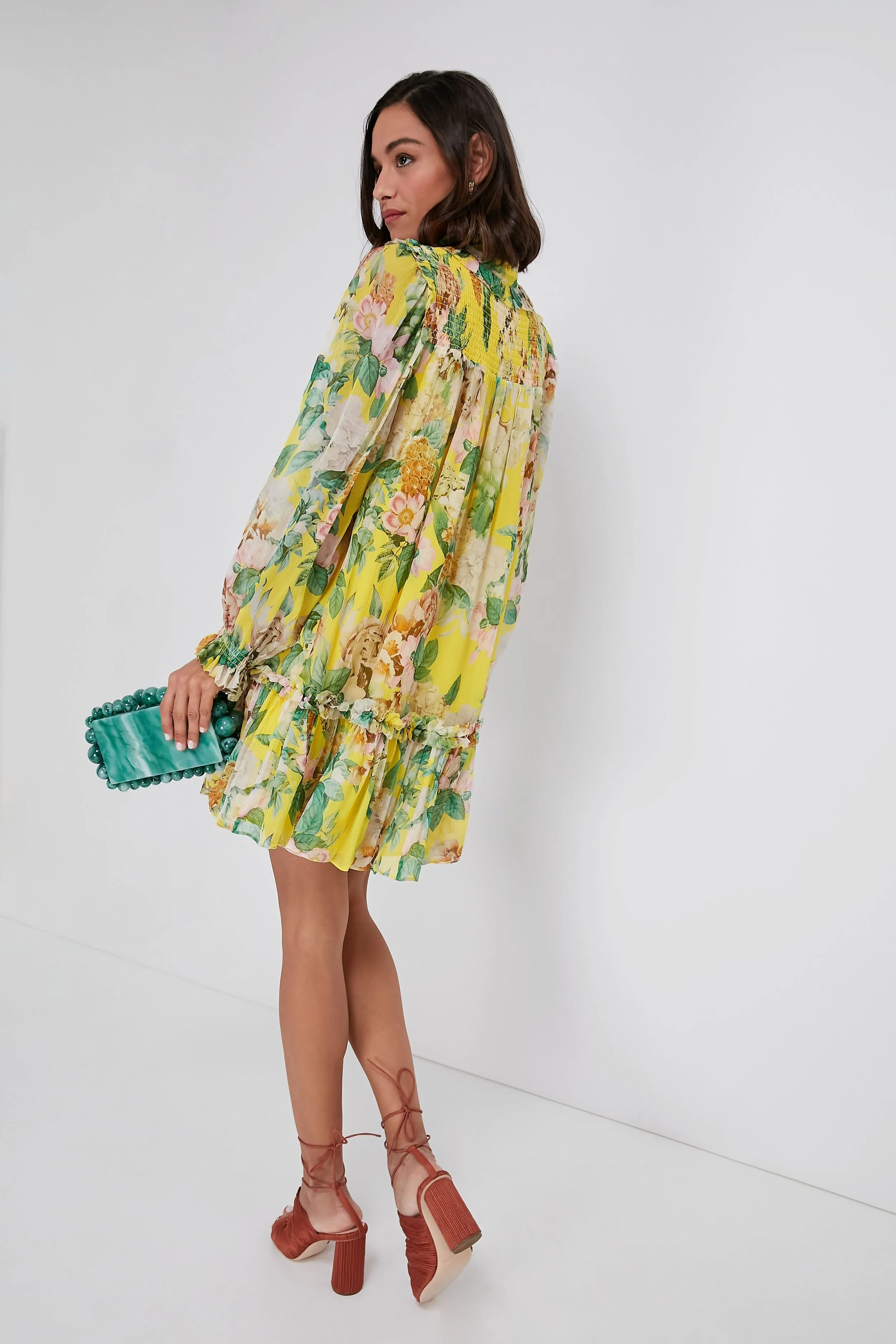 Lemon Zest Cornucopia Mikayla Dress