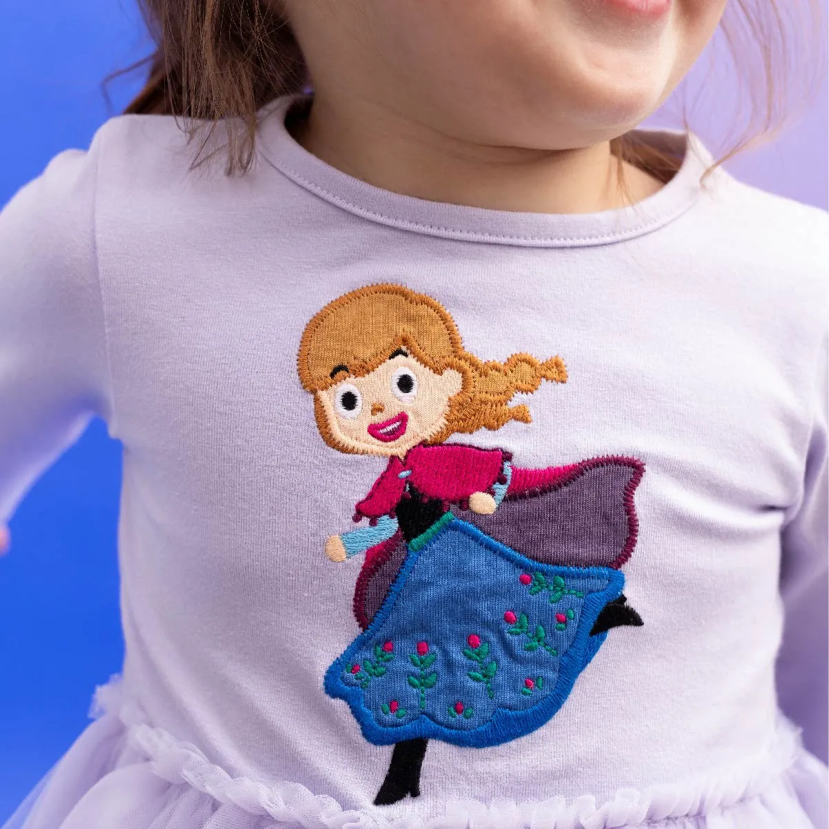 Long Sleeve Tulle Dress_Disney's Frozen Anna