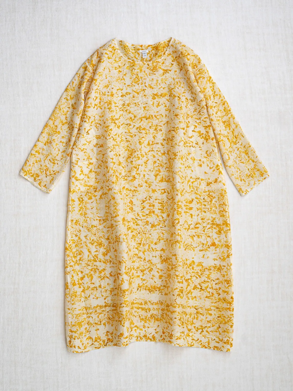 Long Tunisian Tunic in Marigold