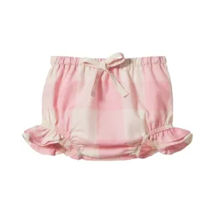 Nature Baby Gingham Petal Bloomers - Summer Rose