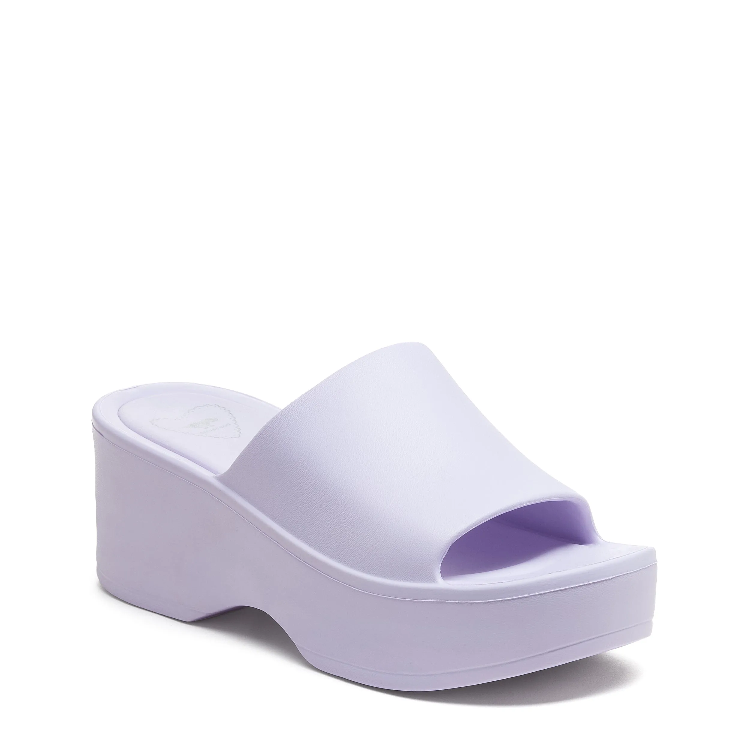 Petal Lavender Platform Slide Sandals