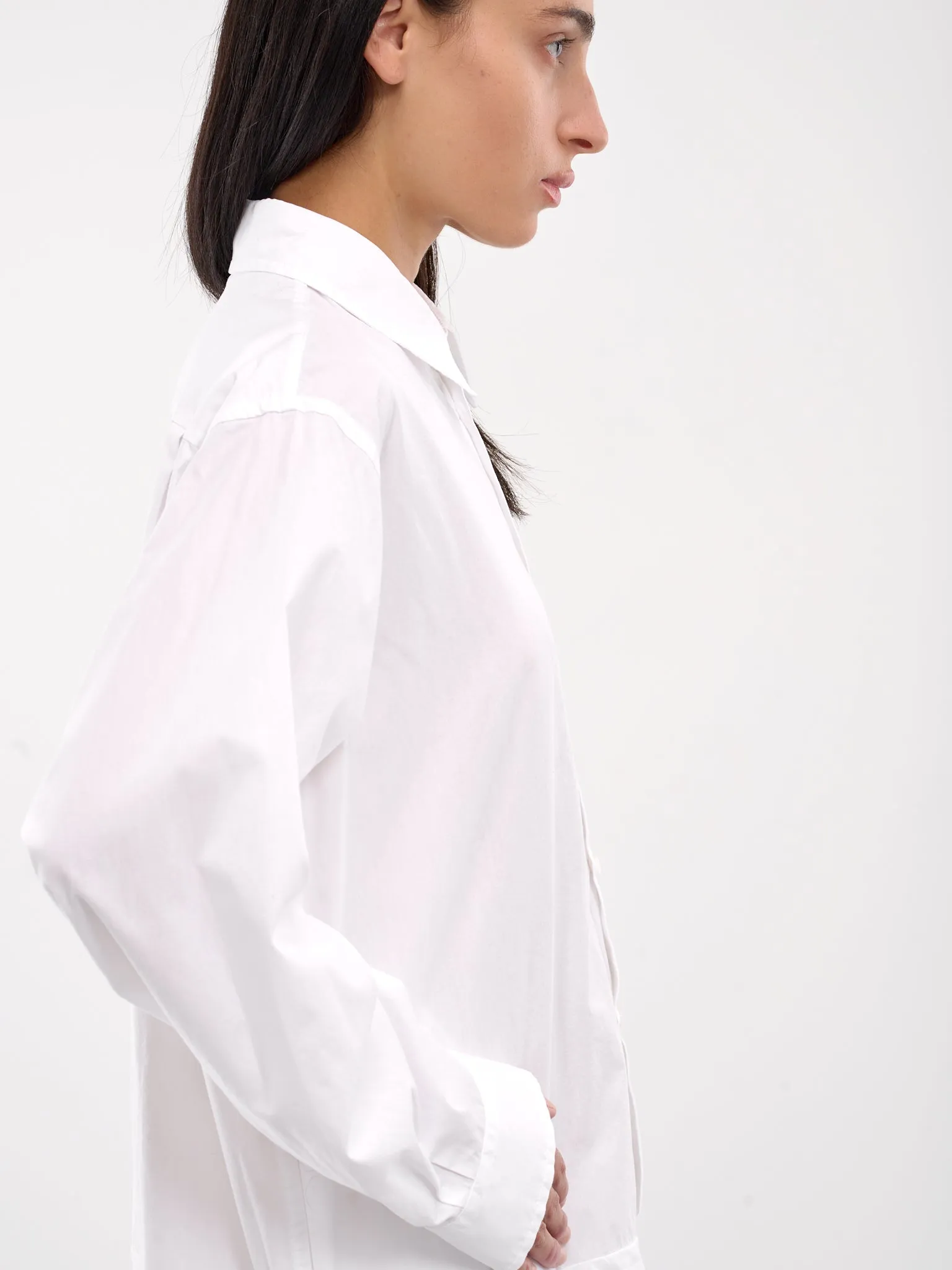 Poplin Shirt Dress (S52CT0781-MTJ011-WHITE)