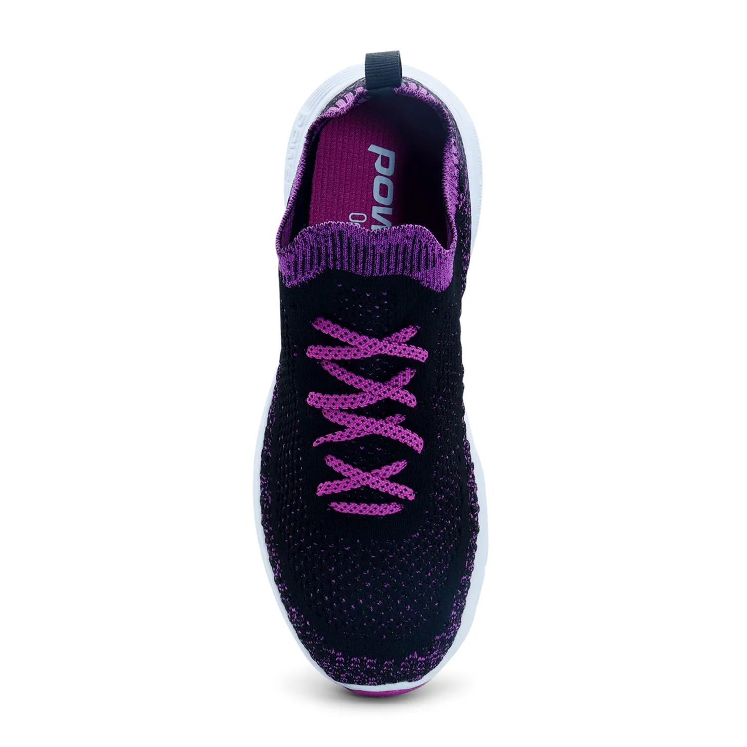 Power Purple-Black Sporty Sneaker for Women