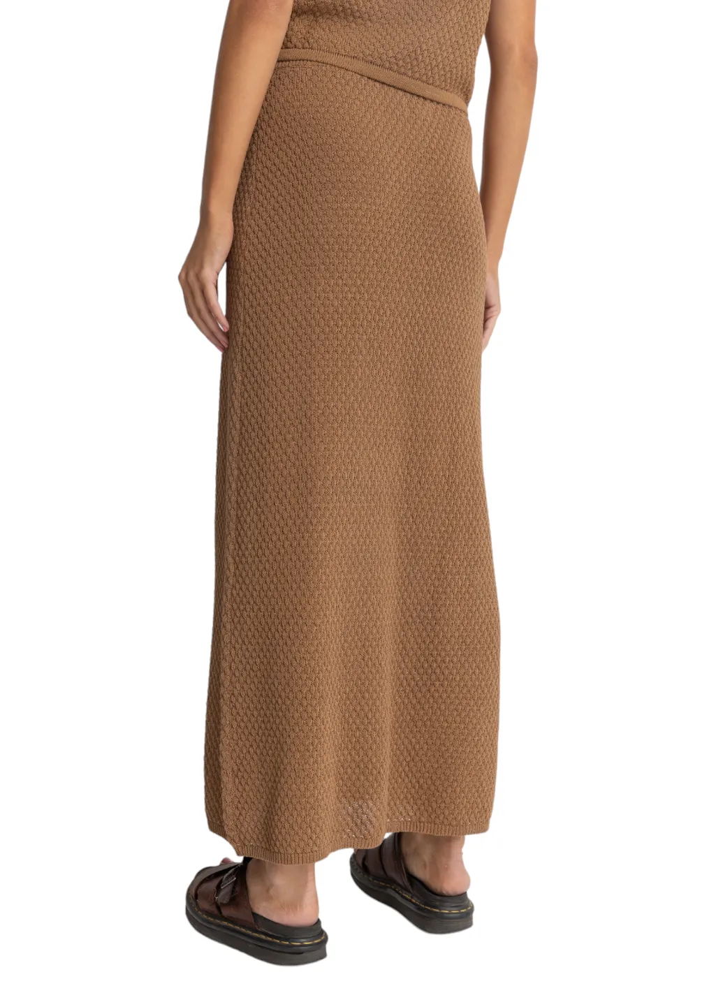 Rhythm - Jossie Knit Maxi Skirt - Chocolate