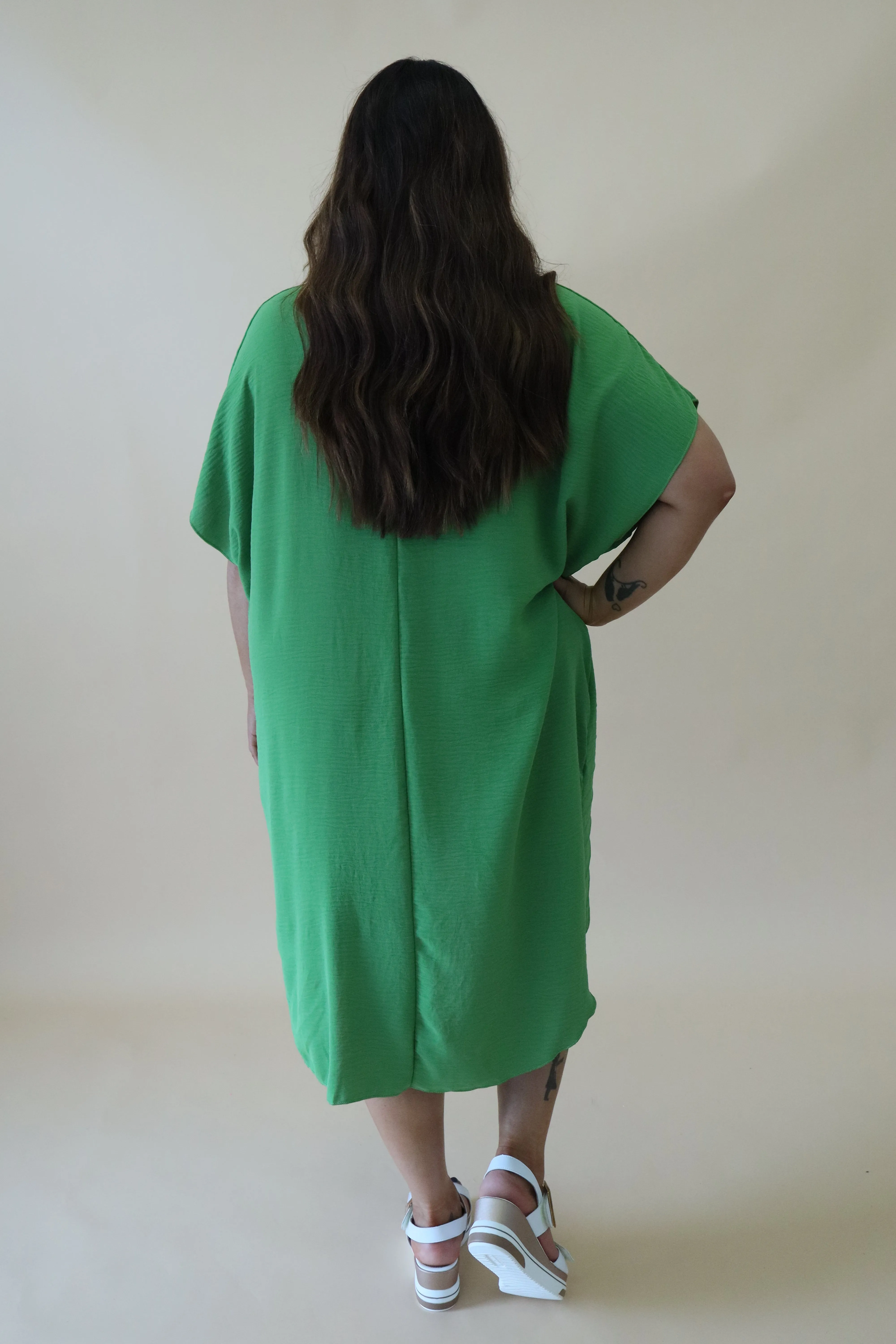 Sadhbh Pleated Oversized Tunic in Green