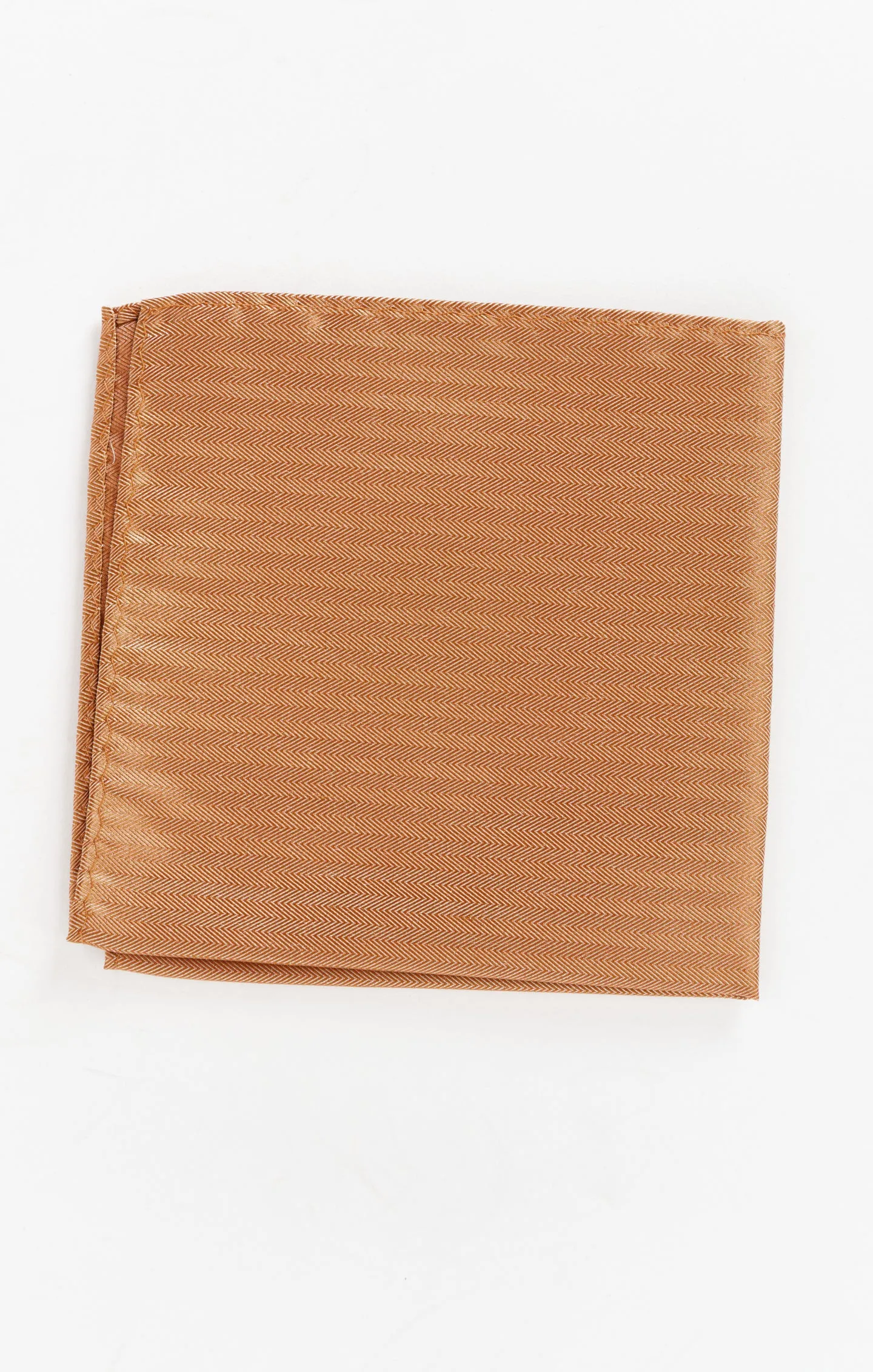 Sam Pocket Square ~ Copper Solid