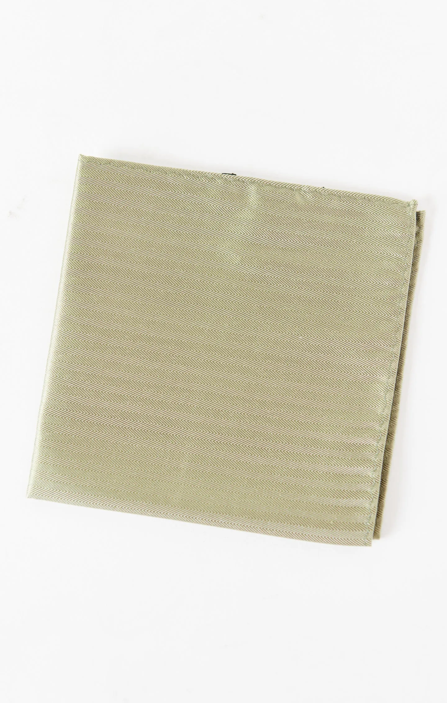 Sam Pocket Square ~ Moss Green Solid