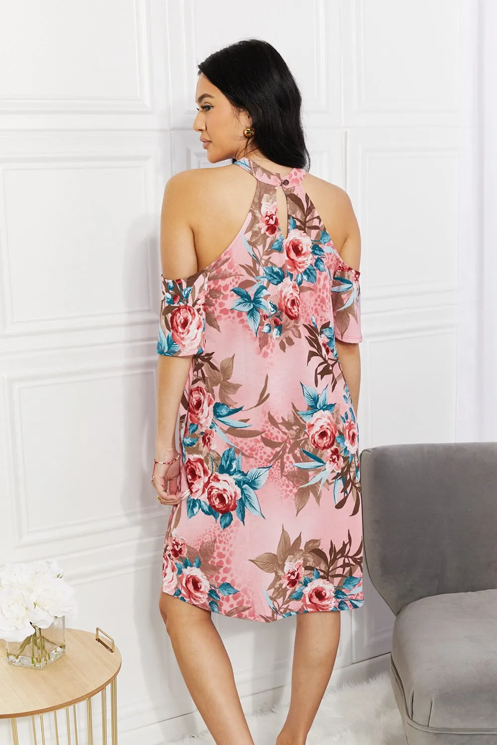 Sew In Love Fresh-Cut Flowers Cold-Shoulder Dress