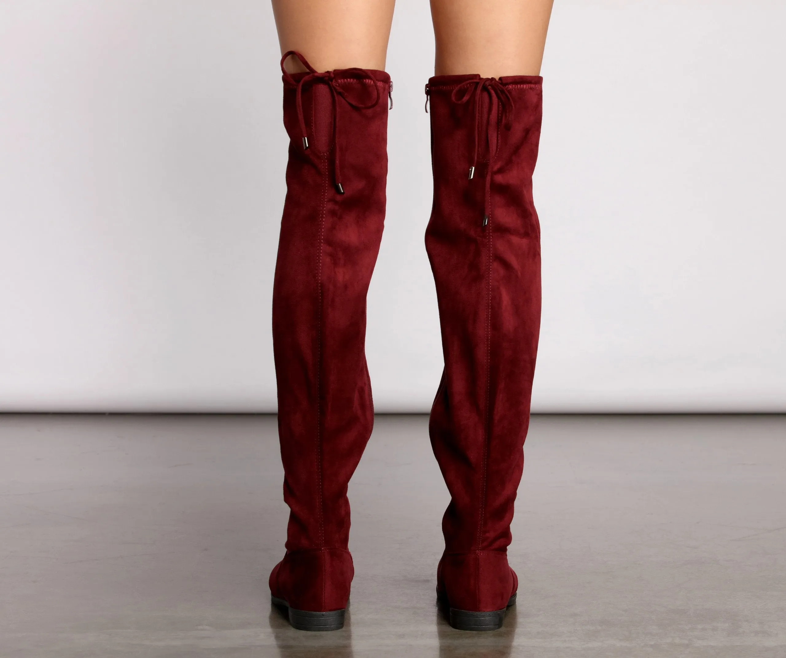 Simply Stylish Flat Over The Knee Boots