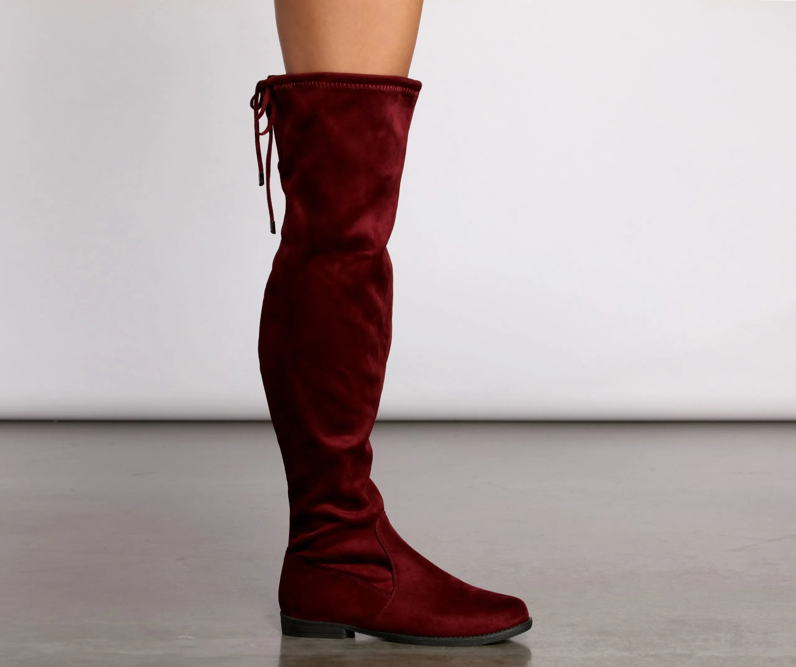 Simply Stylish Flat Over The Knee Boots