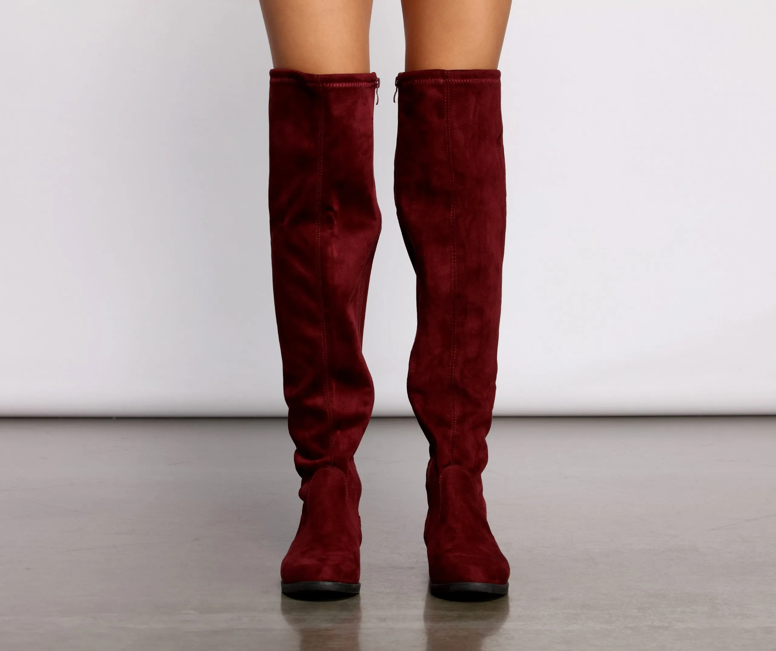 Simply Stylish Flat Over The Knee Boots